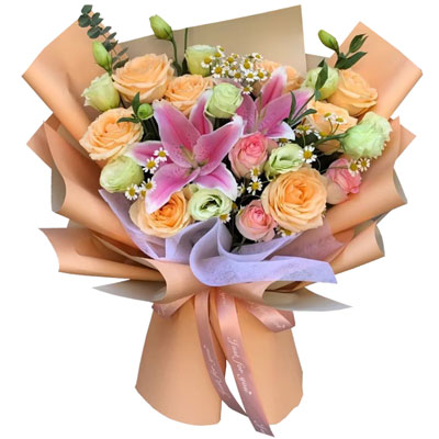 湘潭11朵玫瑰桔梗百合，陪你每个季节