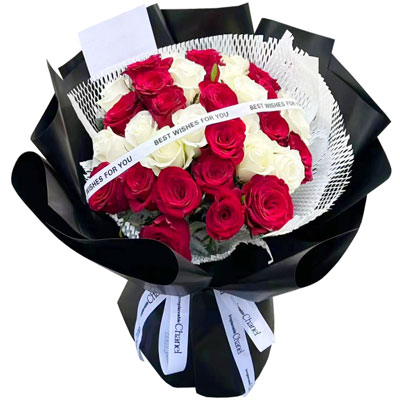 湘潭28朵玫瑰花混搭，充满爱的温暖